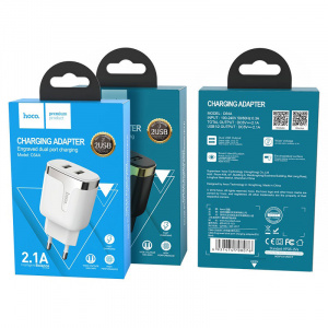 СЗУ HOCO C64A 2.4A - 2 USB Engraved