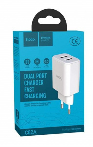 СЗУ HOCO C62A 2A - 2 USB 